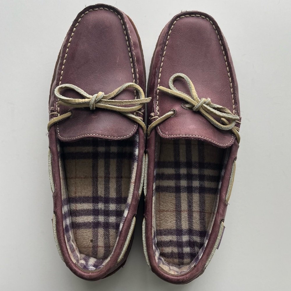 L.L.Bean Women's - Slippers Flannel Lined - Size 10 - Purple